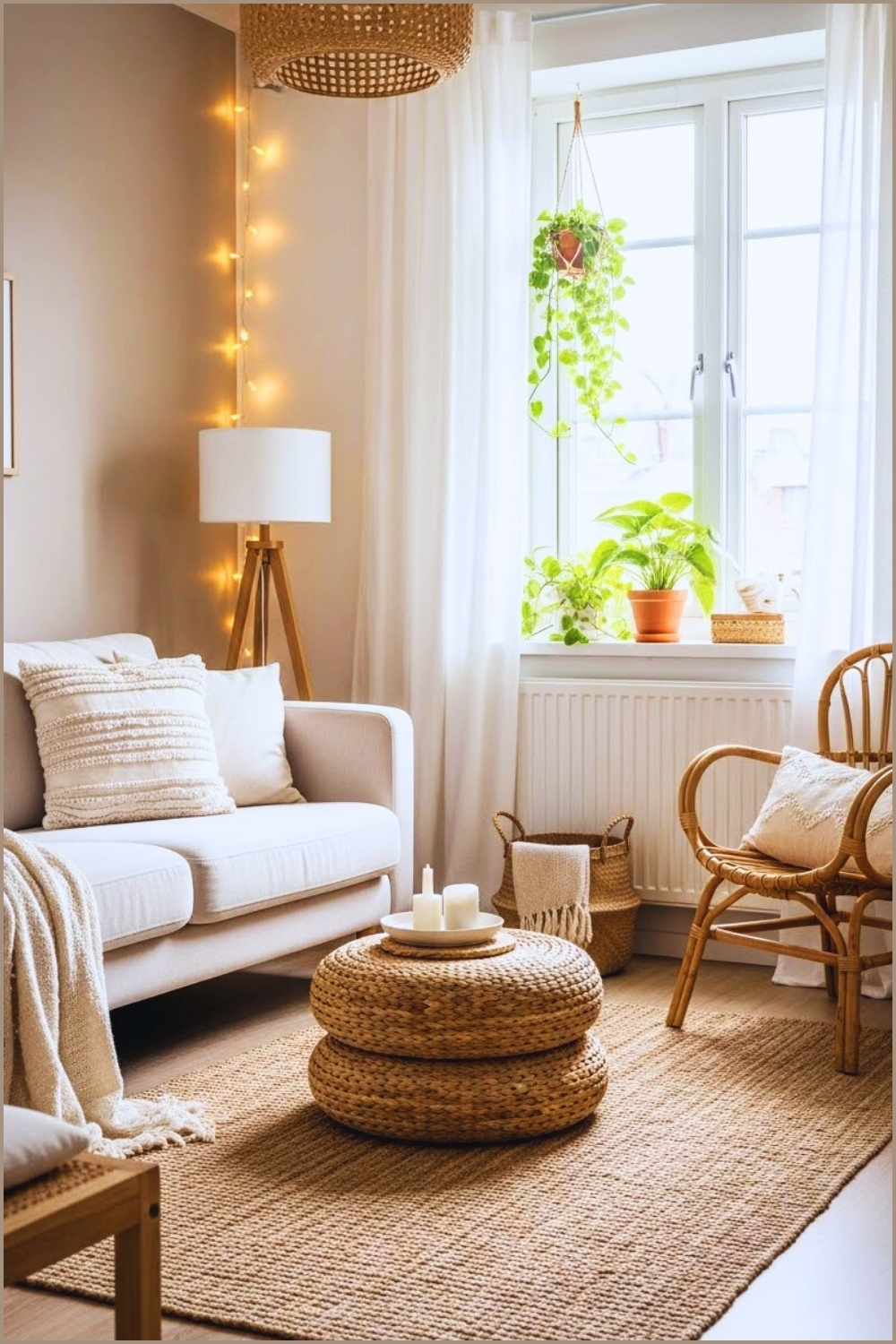 Cozy Minimalist Living Room With A Budget Friendly