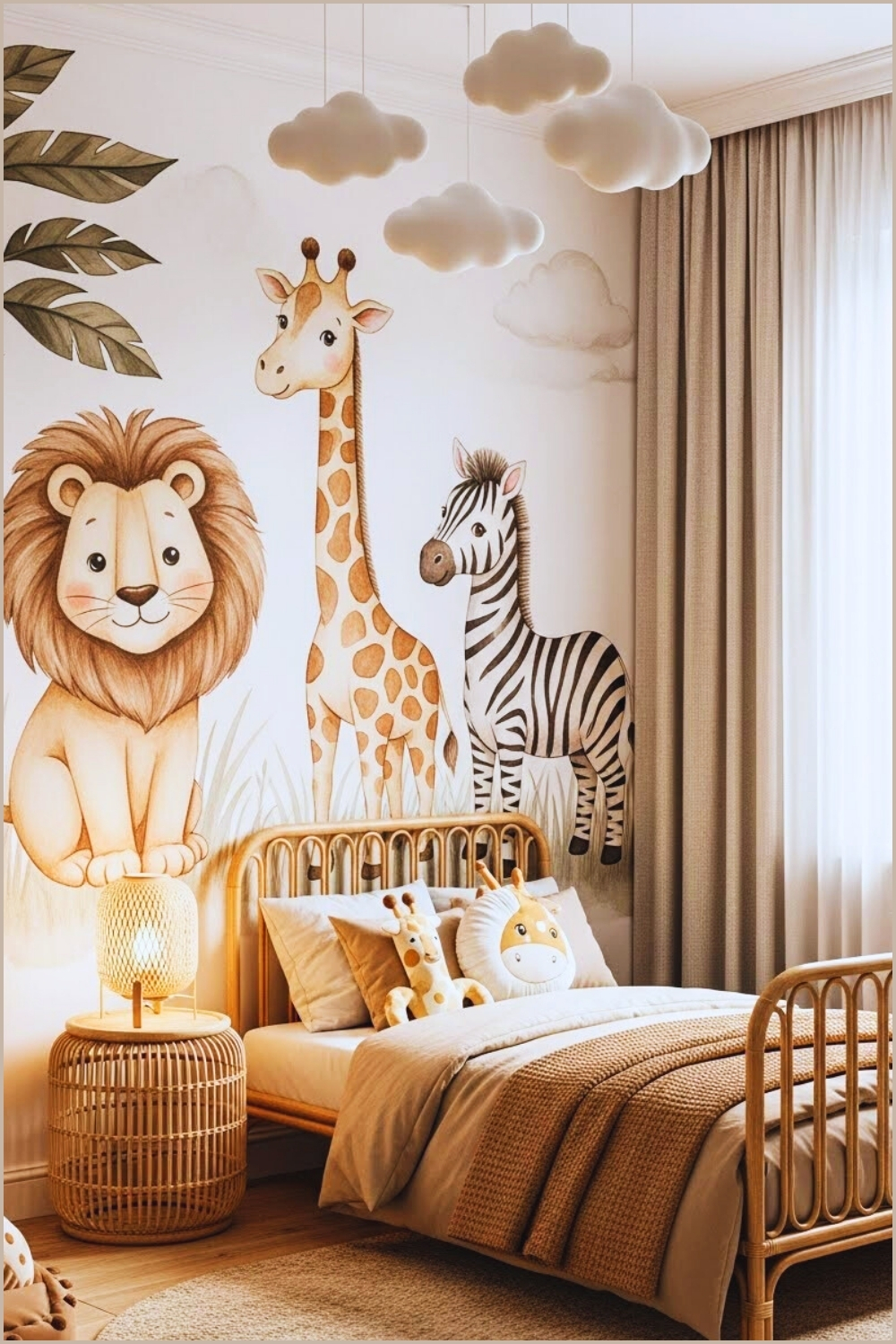 Cozy Safari Inspired Children S Bedroom With A Charming