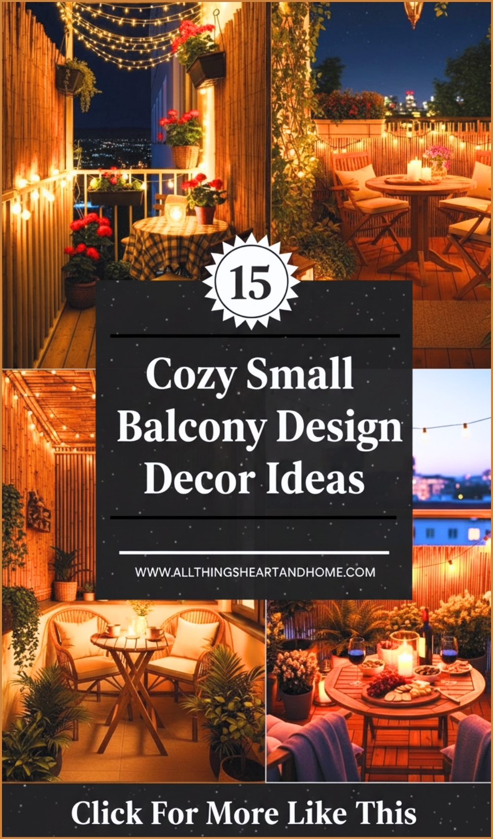 Cozy Small Balcony Design Decor Ideas
