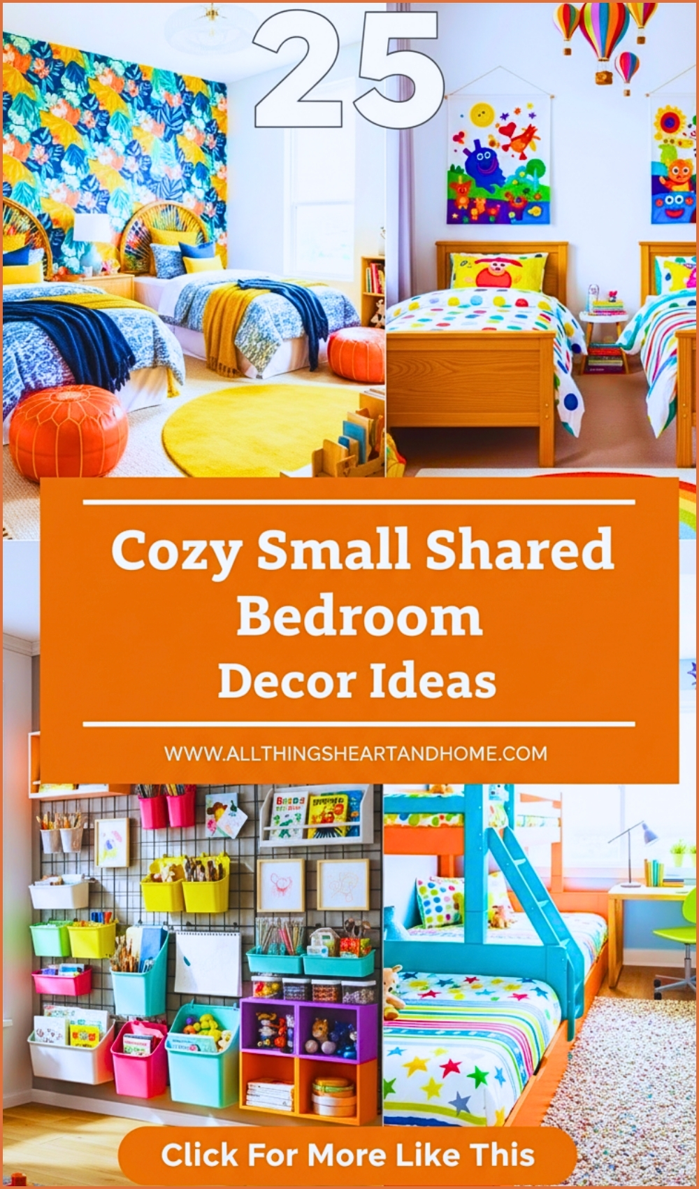 Cozy Small Shared Bedroom Decor Ideas