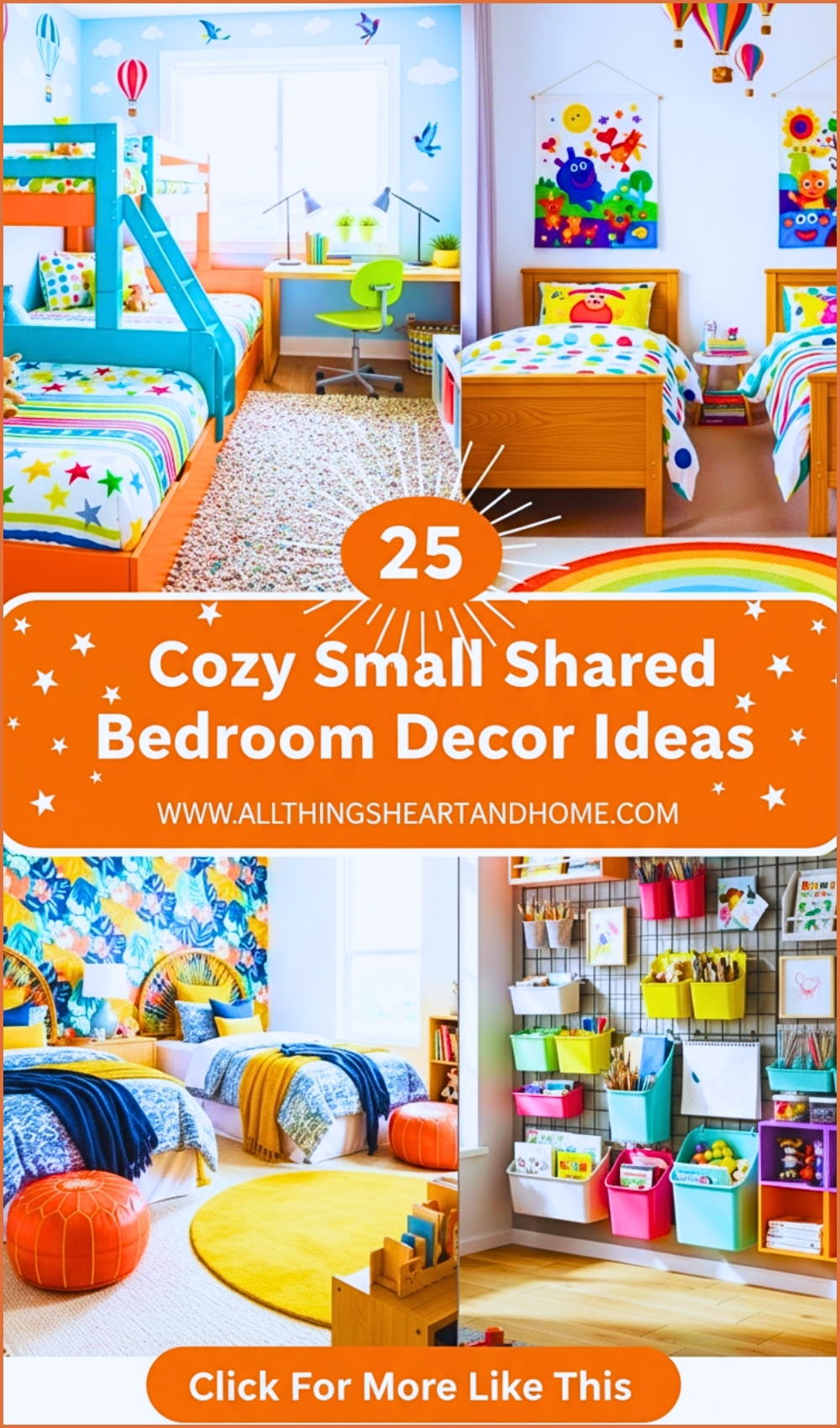 Cozy Small Shared Bedroom Decor Ideas