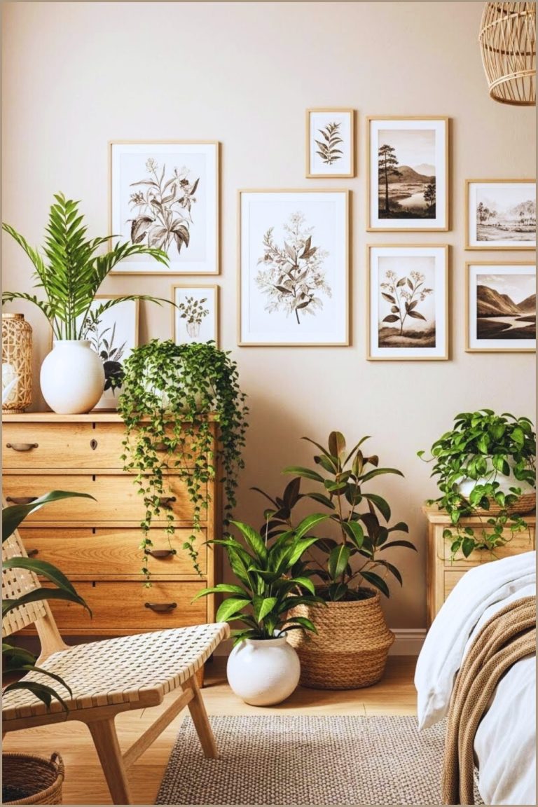 Cozy Spring Bedroom Corner With Warm Neutral Walls