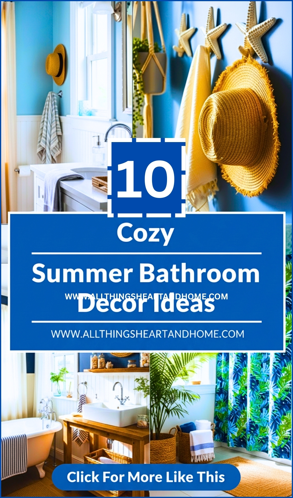 Cozy Summer Bathroom Decor Ideas