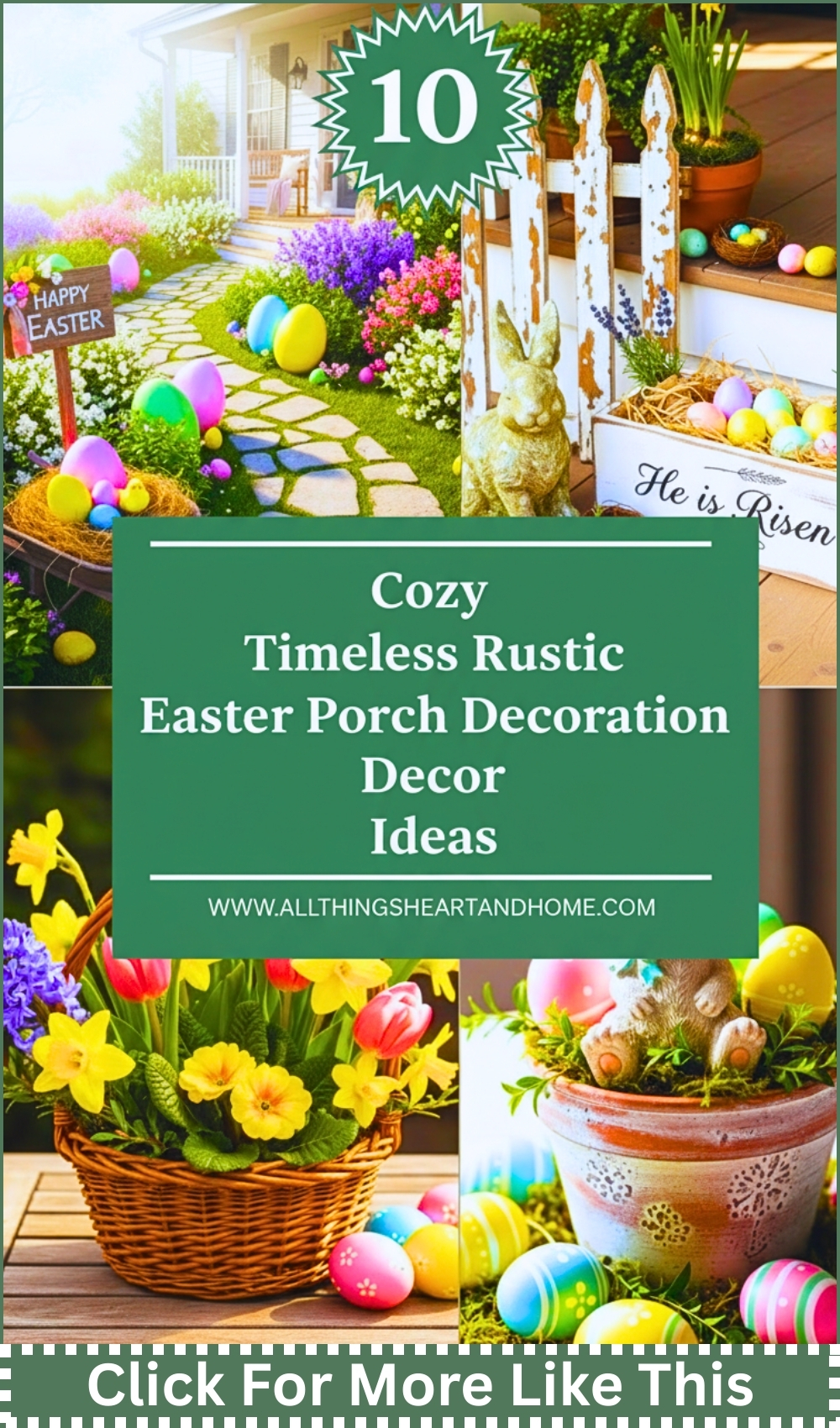 Cozy Timeless Rustic Easter Porch Decoration Decor Ideas1