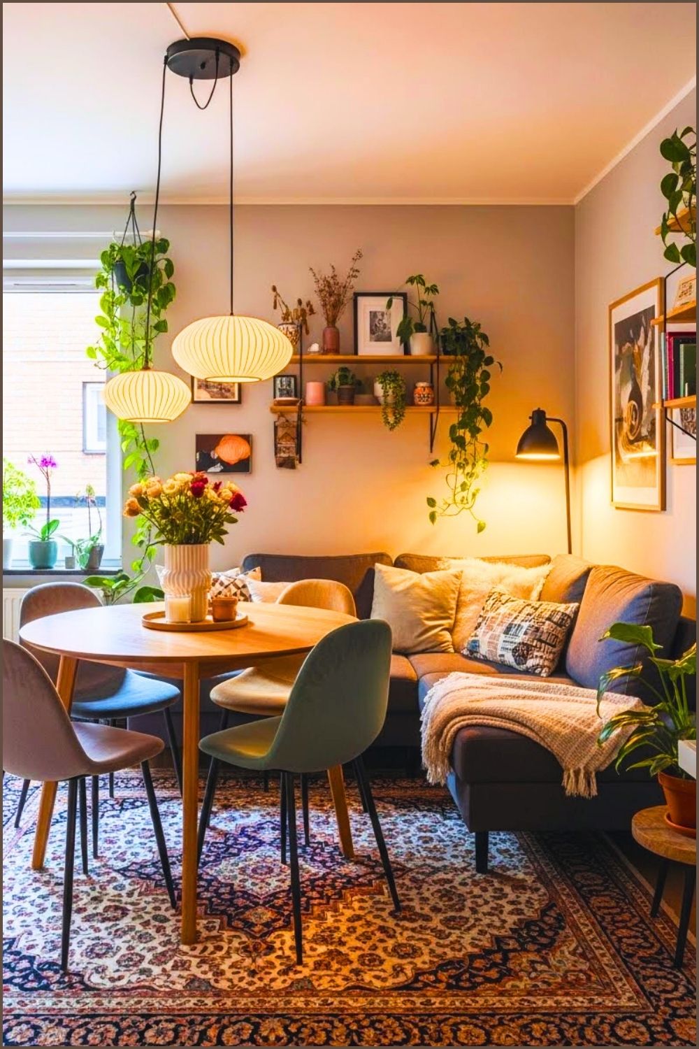 Creative Small Living And Dining Layout In A Compact Apartment
