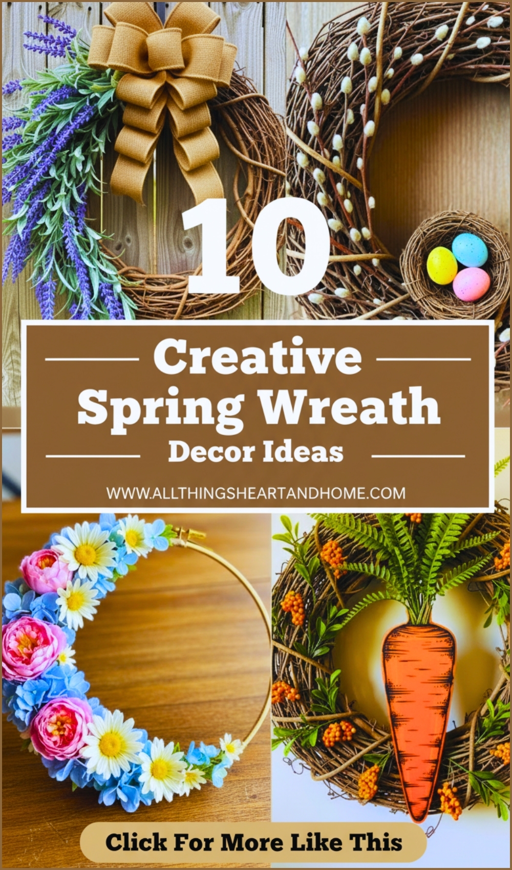 Creative Spring Wreath Decor Ideas