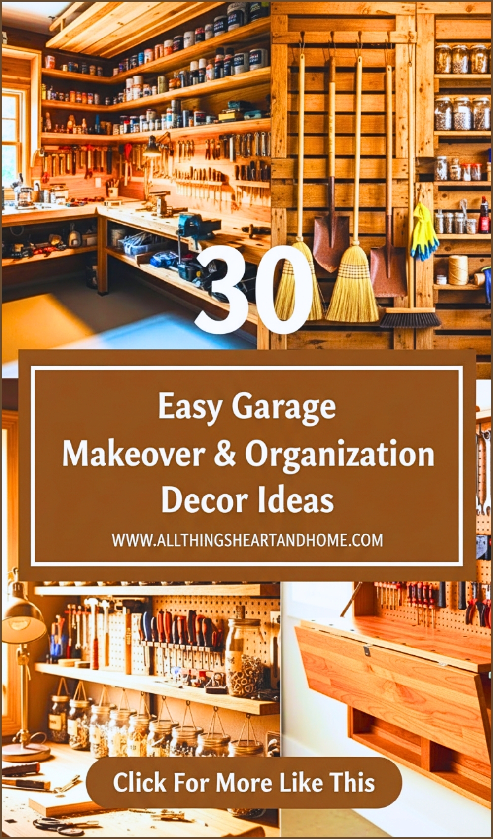 Easy Garage Makeover & Organization Decor Ideas
