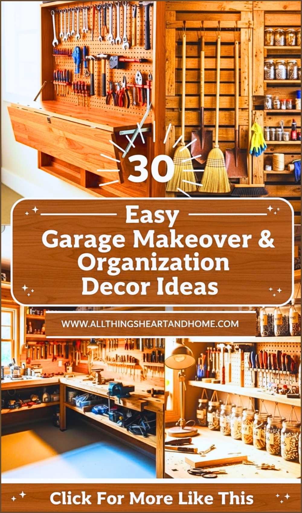 Easy Garage Makeover & Organization Decor Ideas