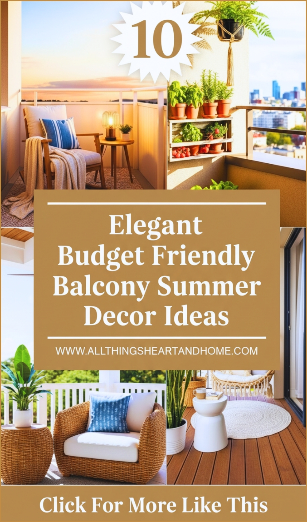 Elegant Budget Friendly Balcony Summer Decor Ideas
