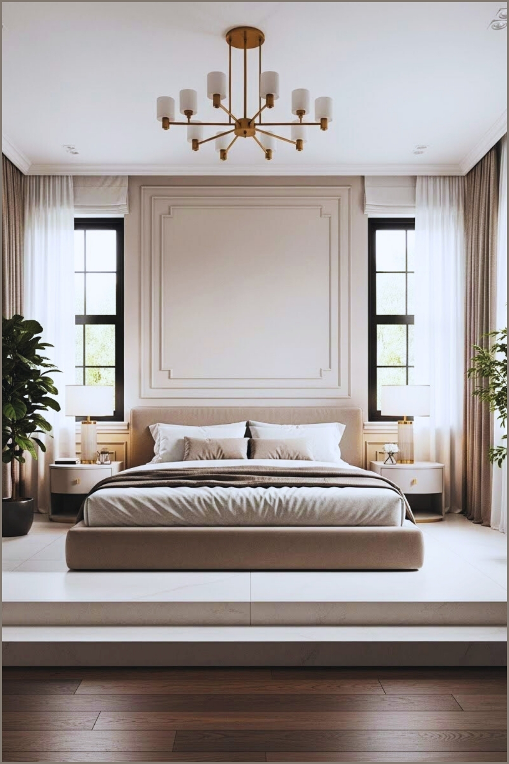 Elegant Classic Master Bedroom Interior Perfectly