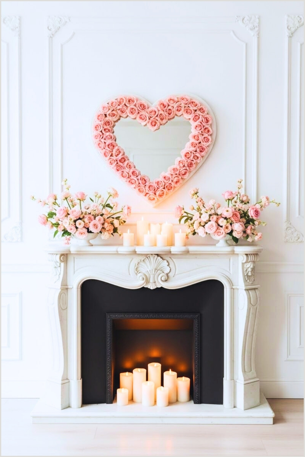 Elegant Valentine S Day Mantel Decor Classic White French