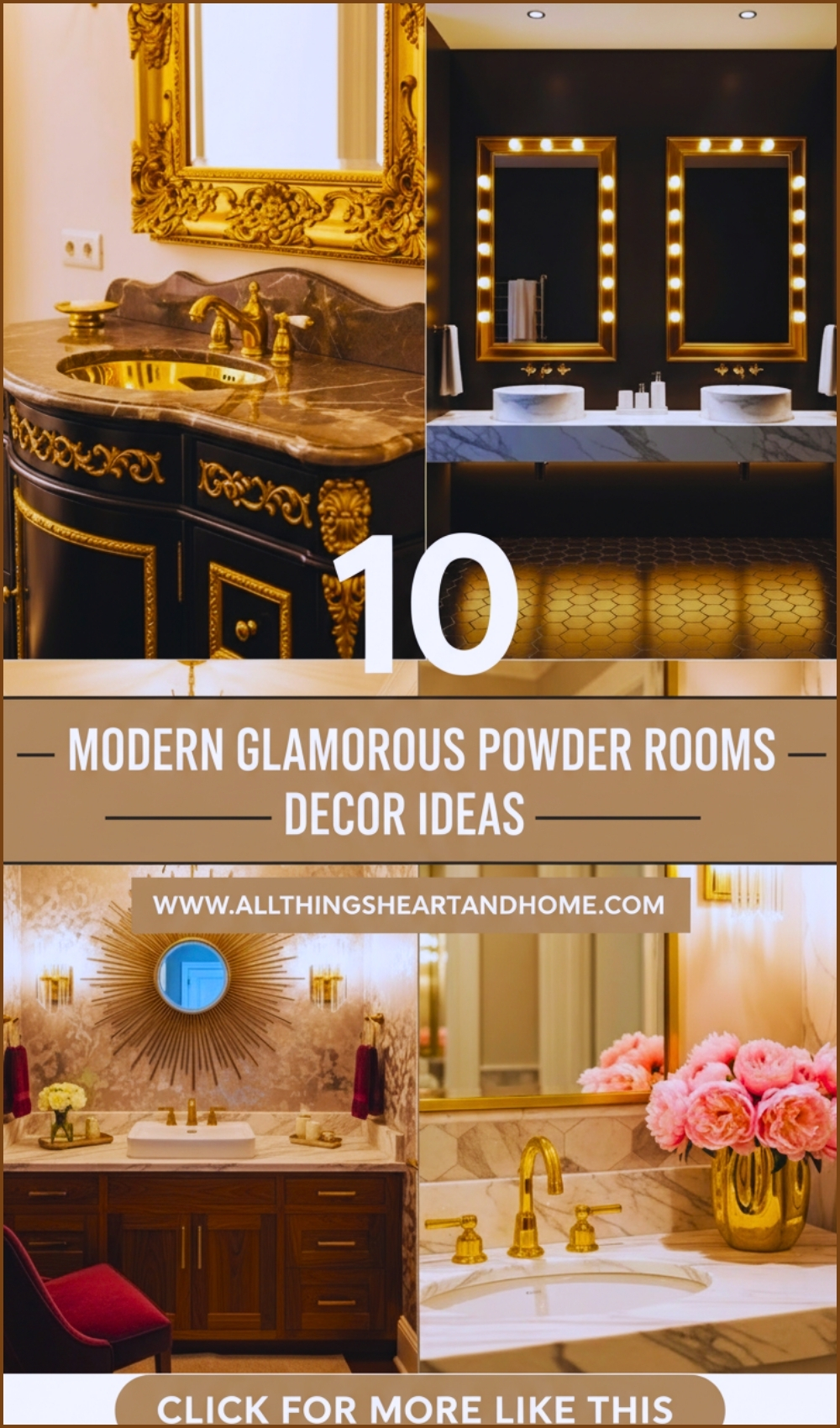 Glamorous Powder Rooms With Vintage Decor Ideas (1)