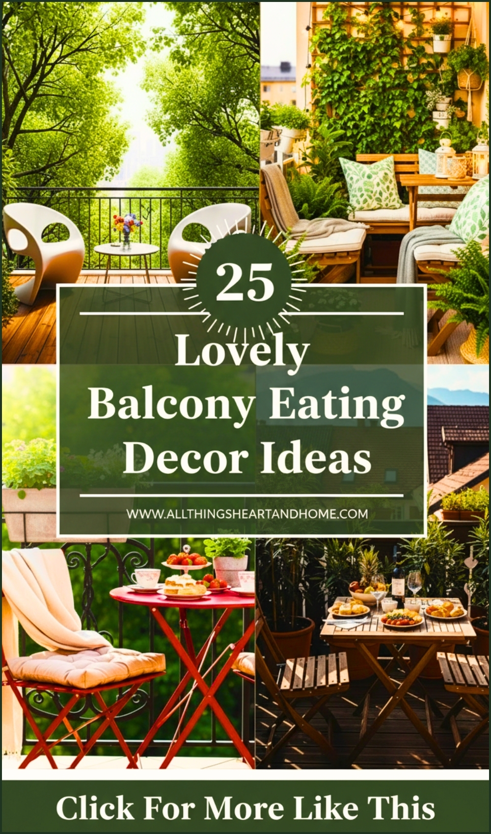 Lovely Balcony Eating Decor Ideas