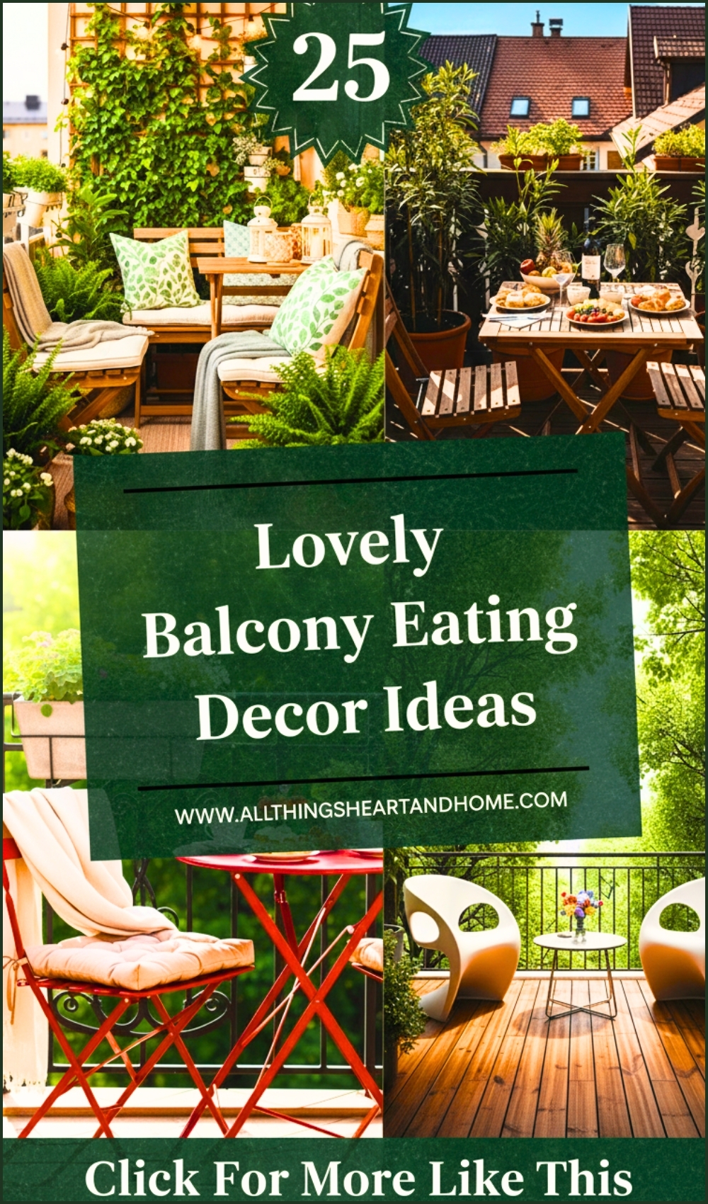 Lovely Balcony Eating Decor Ideas