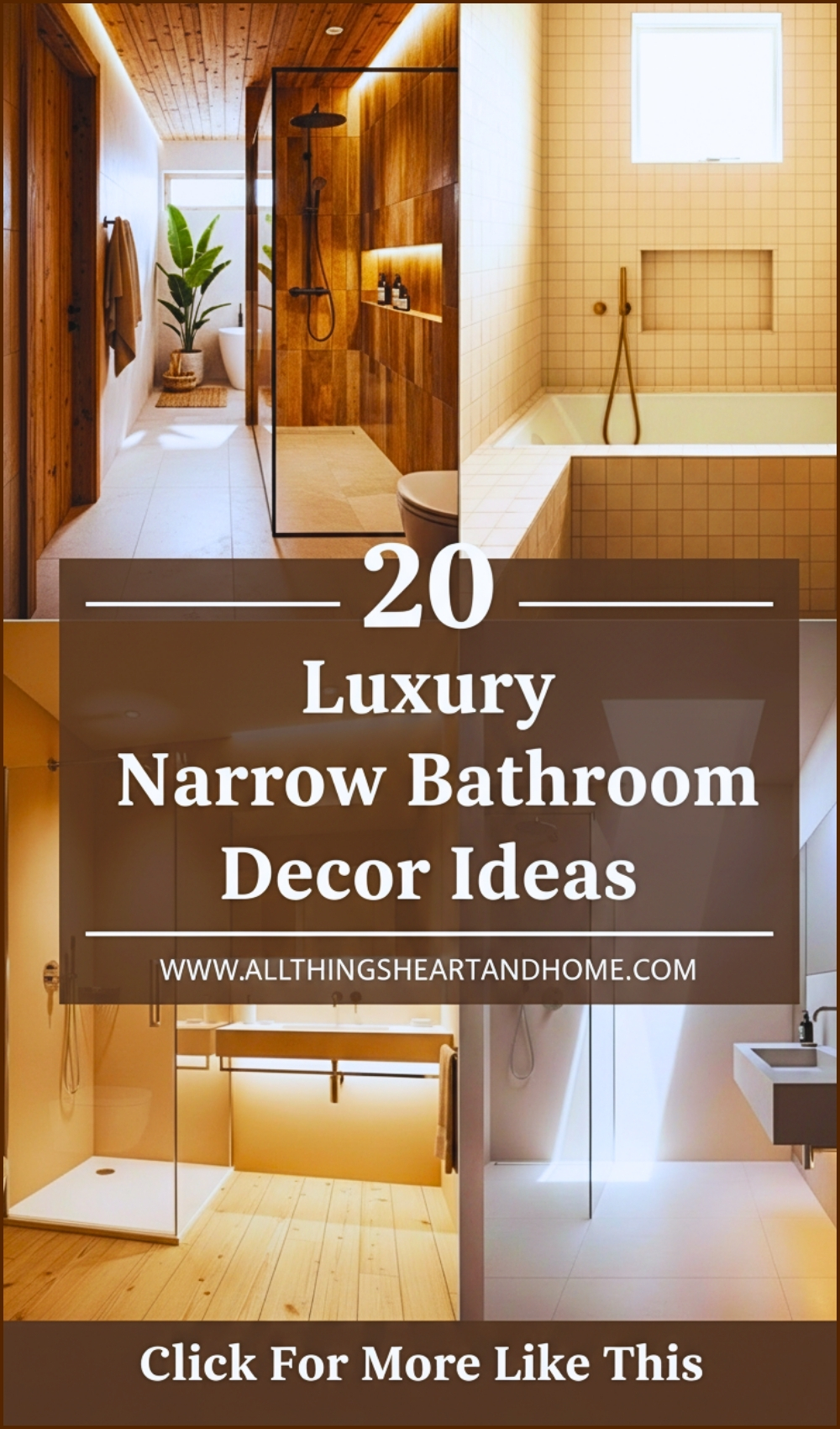 Luxury Narrow Bathroom Decor Ideas
