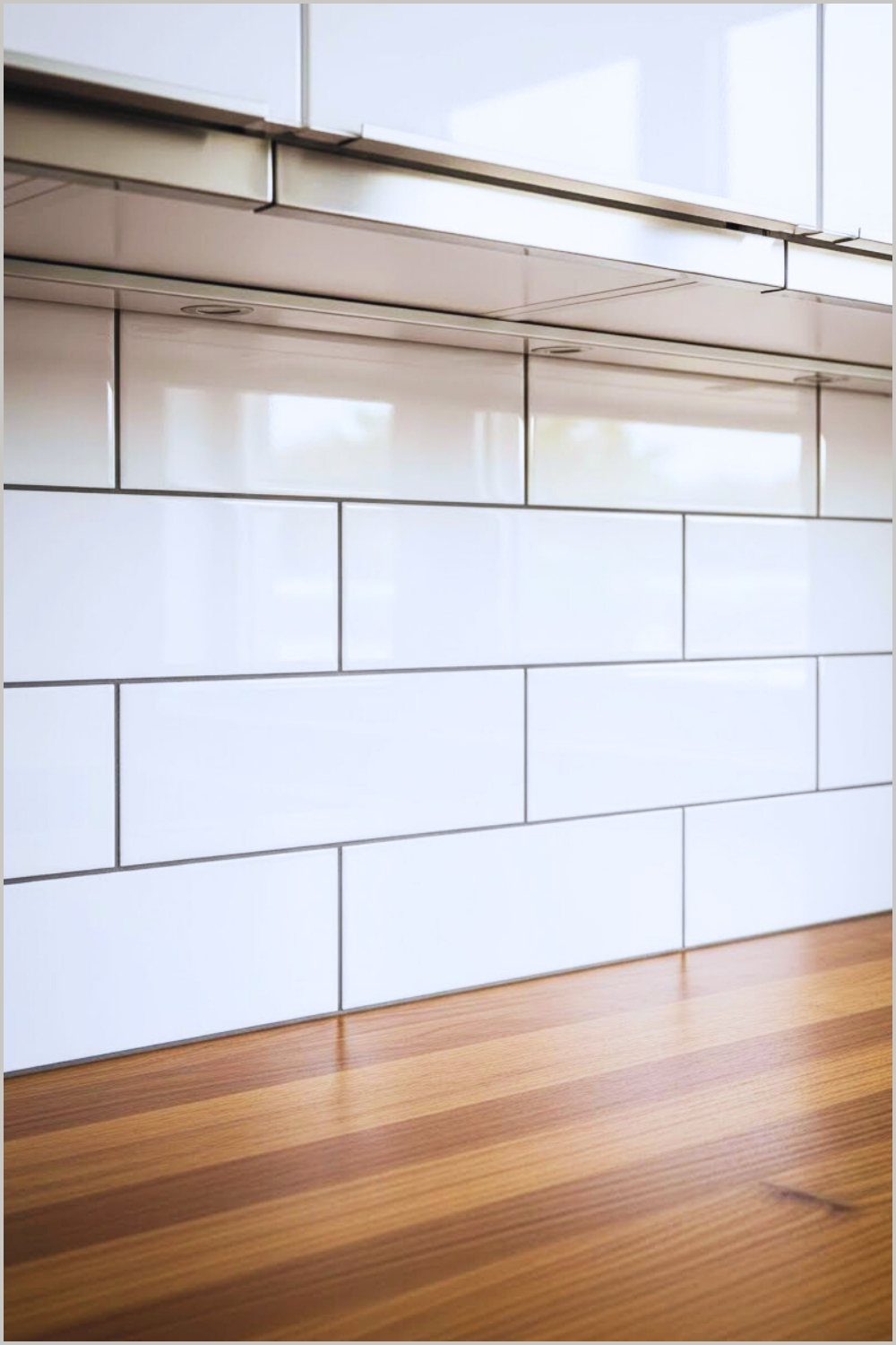 Minimalist Modern Kitchen Backsplash Detail