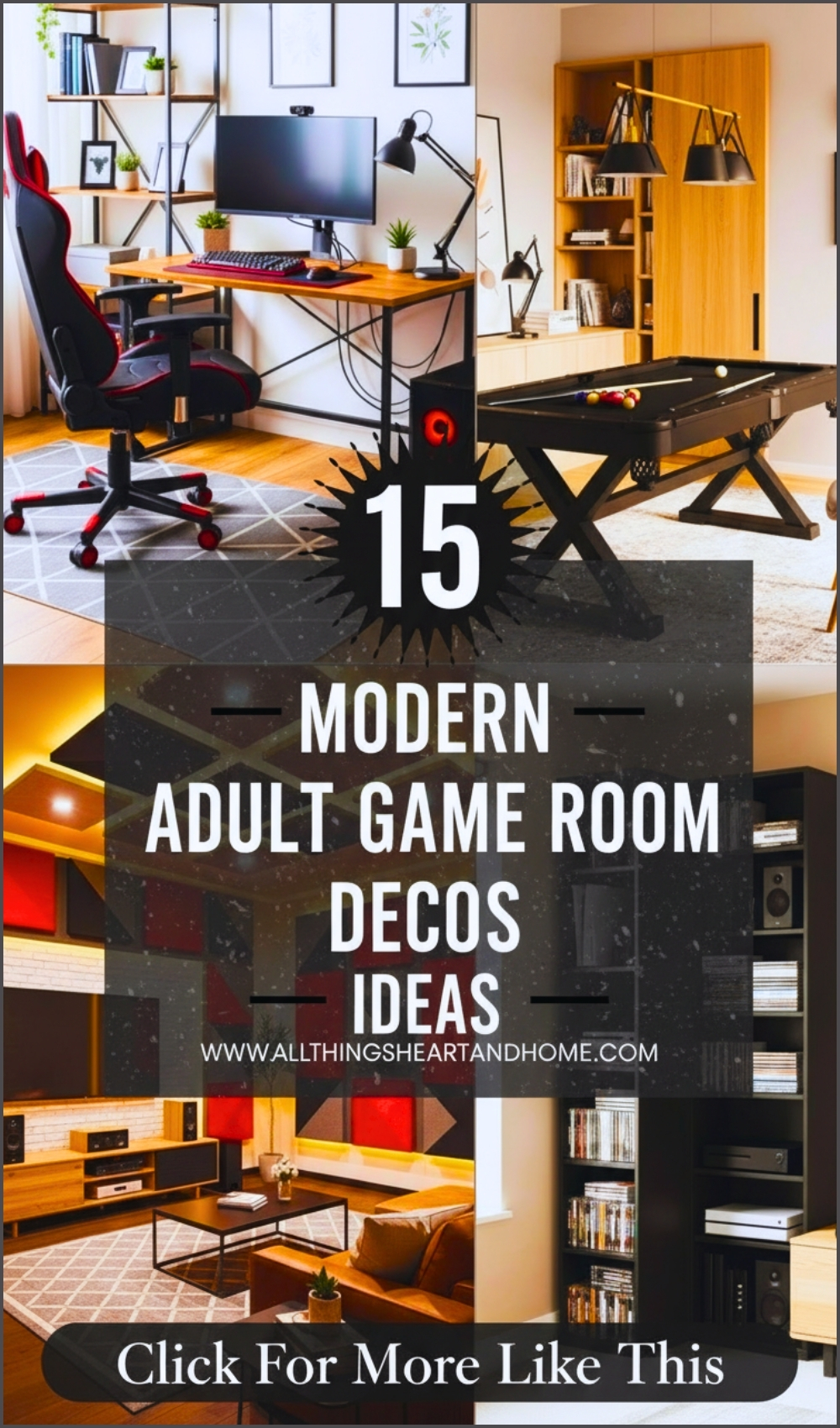 Modern Adult Game Room Decor Ideas