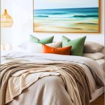 Modern Coastal Bedroom Interior Soft Neutral Bedding