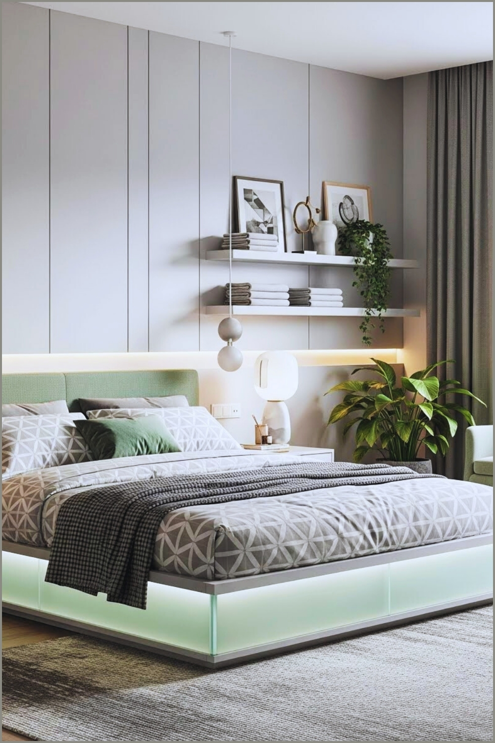 Modern Contemporary Bedroom Interior Sleek Platform