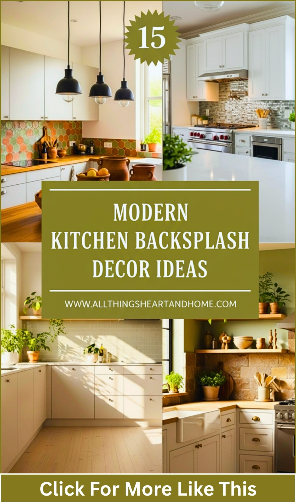 Modern Kitchen Backsplash Decor Ideas..
