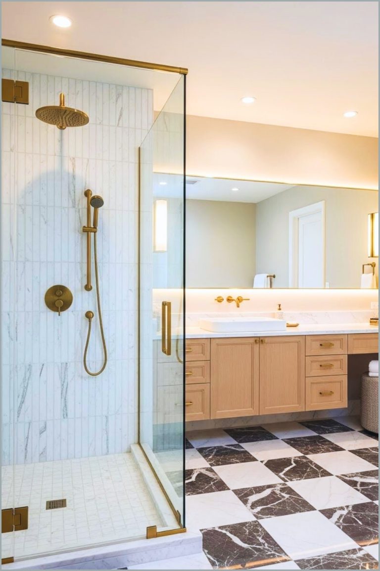 Modern Luxury Bathroom With Frameless Glass Shower