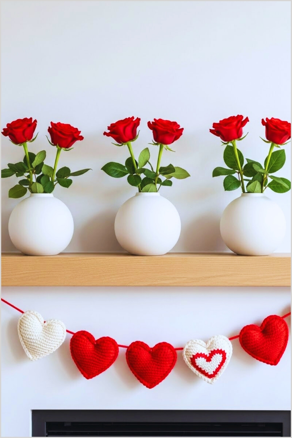 Modern Minimalist Valentine S Mantel Decor Light Wood