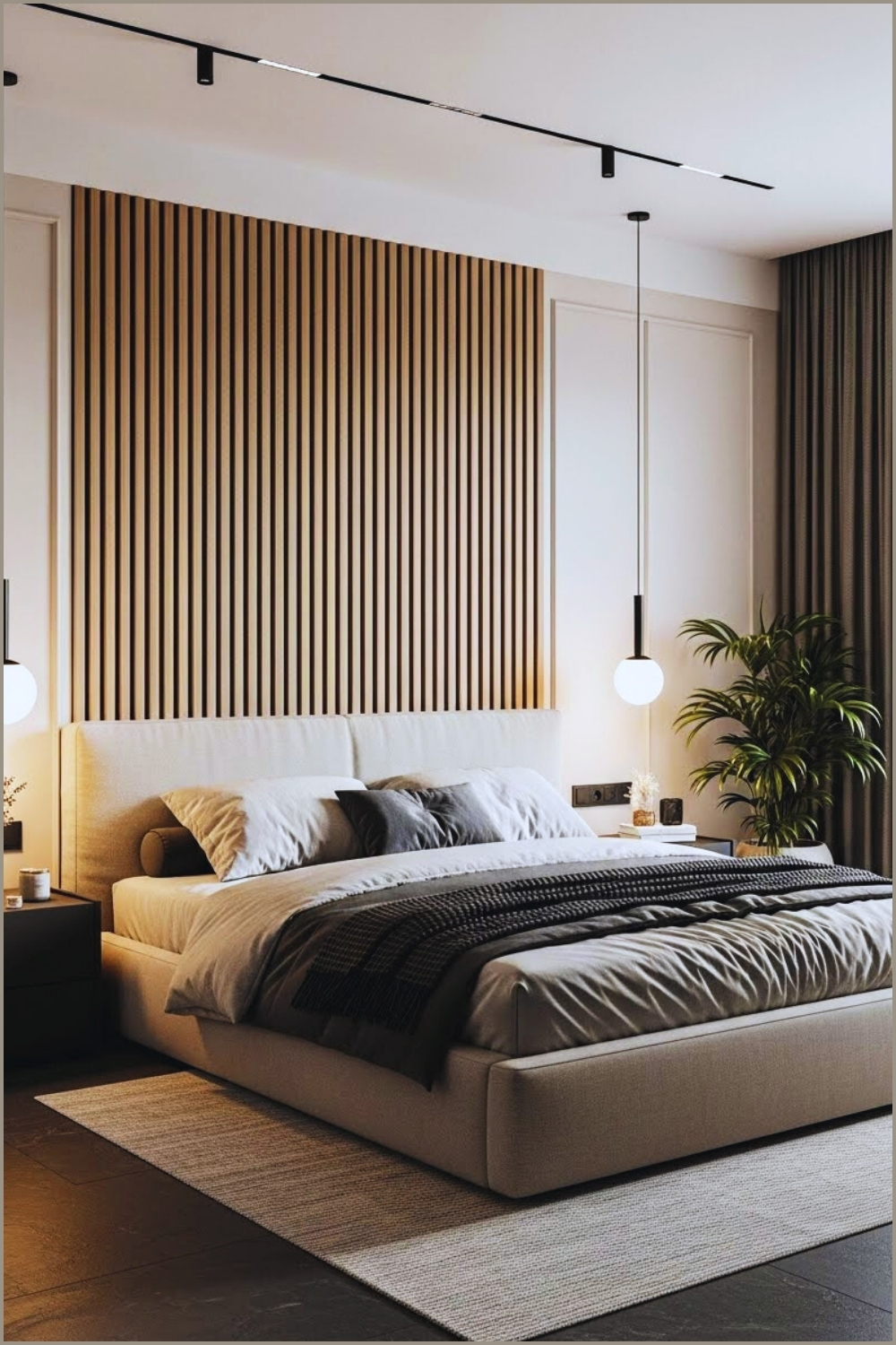 Modern Scandinavian Master Bedroom Interior