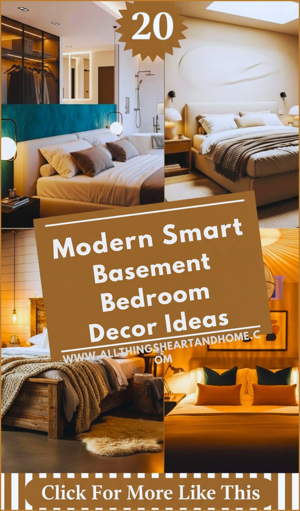 Modern Smart Basement Bedroom Decor Ideas