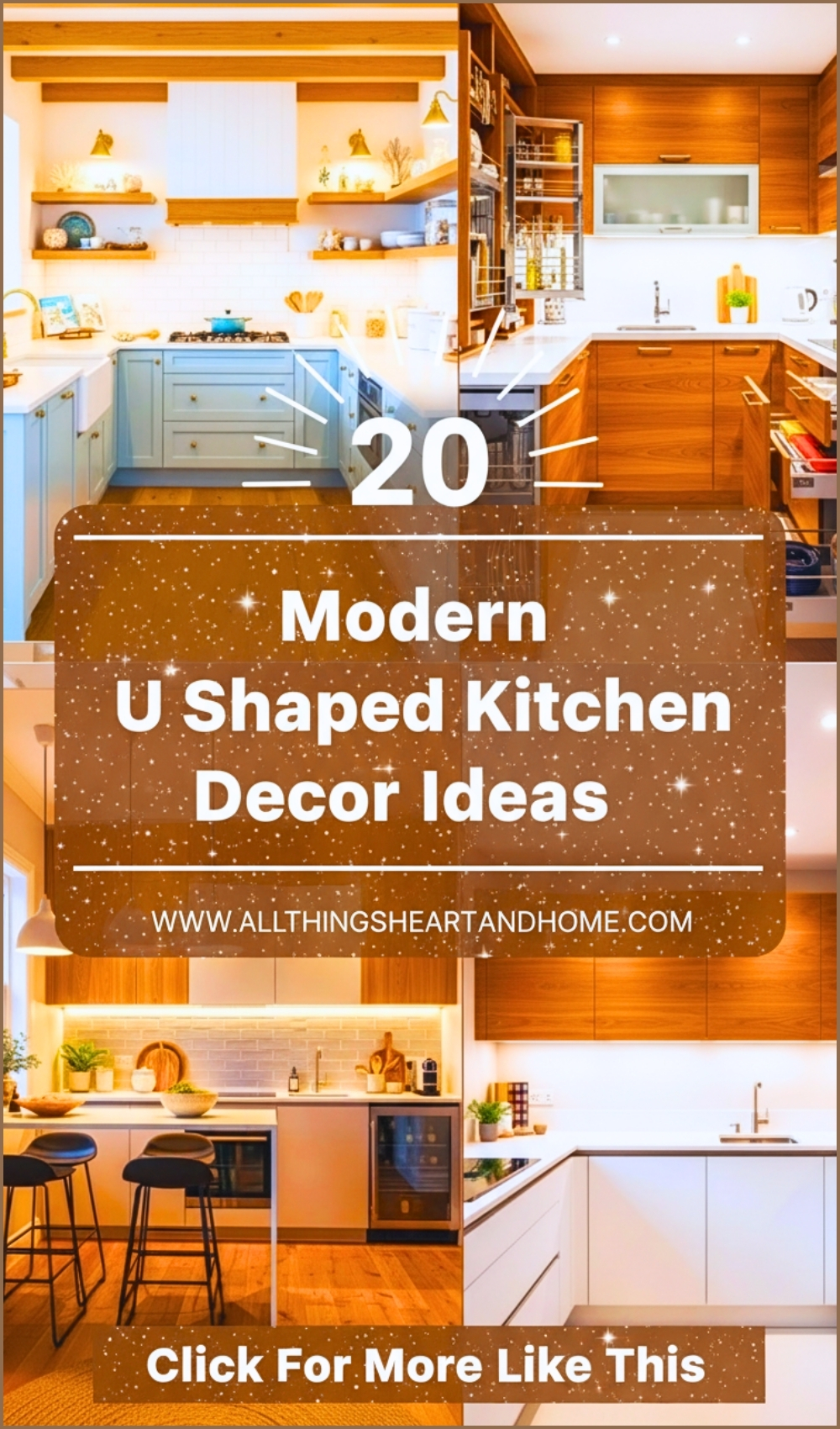Modern U Shaped Kitchen Decor Ideas