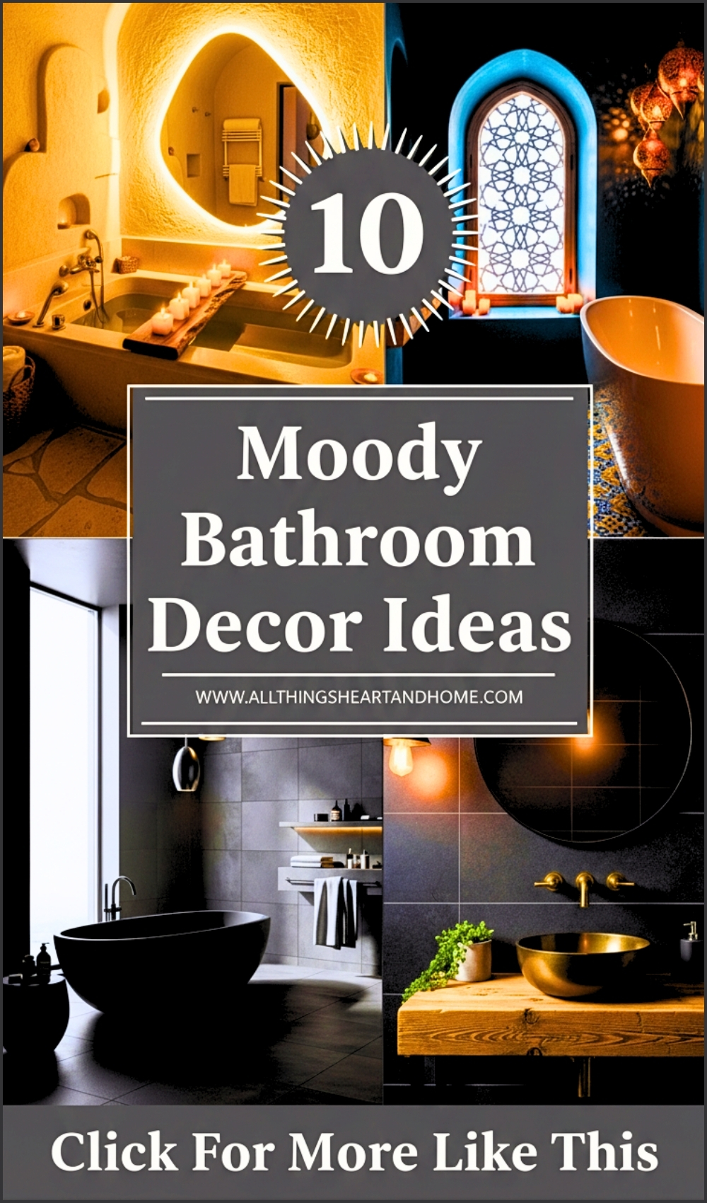 Moody Bathroom Decor Ideas 2