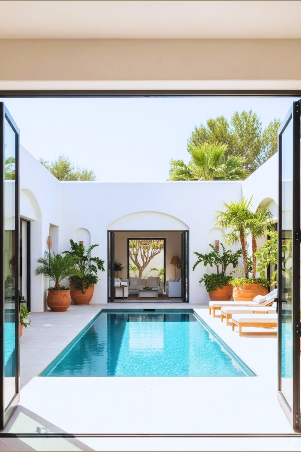 Seamless Mediterranean Indoor Outdoor Living Space