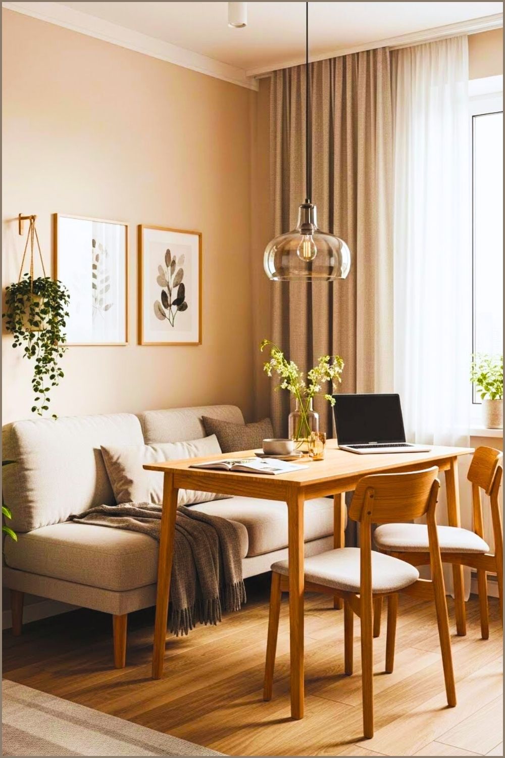 Small Modern Dining Nook With Multi-functional FurnitureSmall Modern Dining Nook With Multi-functional Furniture