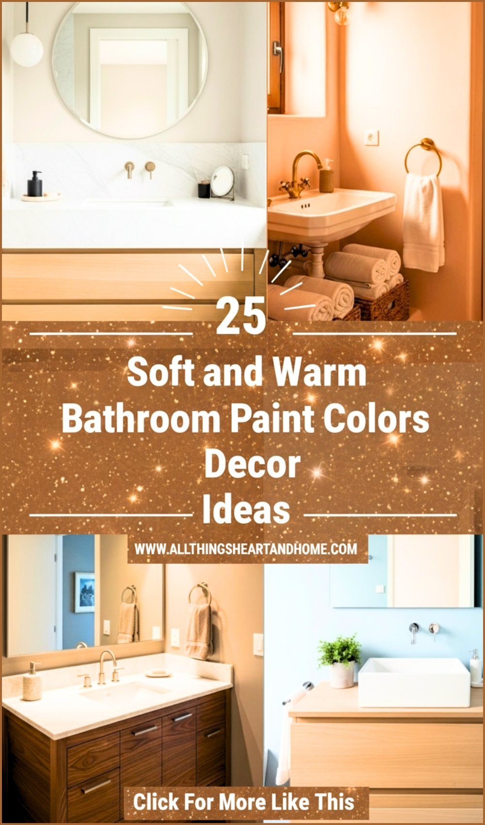 Soft and Warm Bathroom Paint Colors Decor Ideas