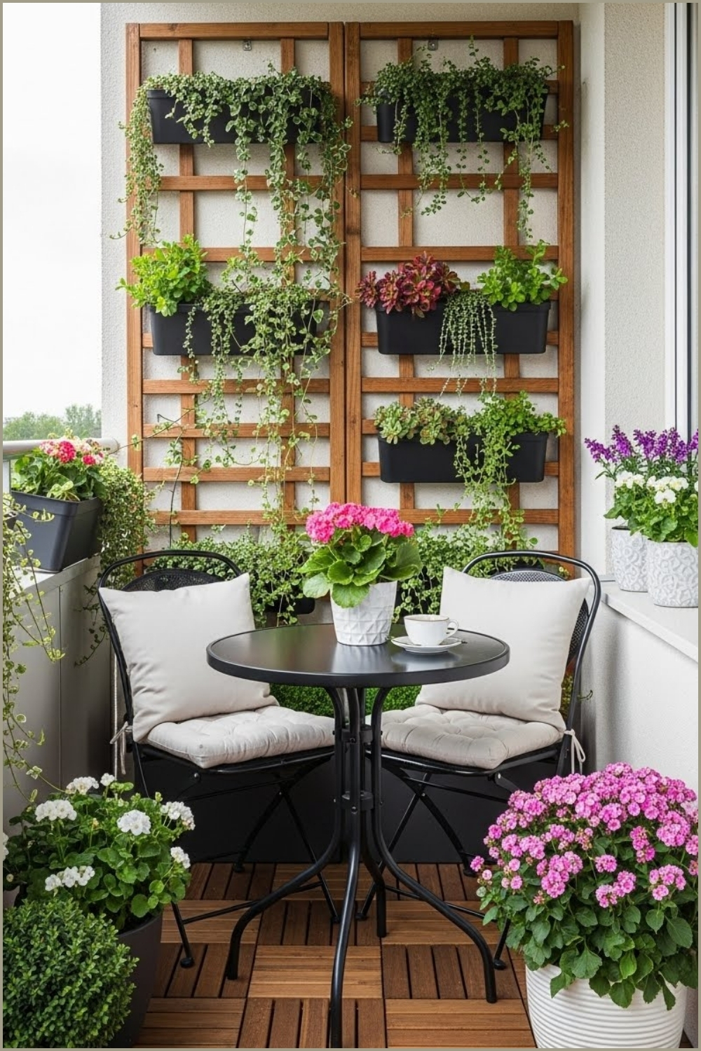 Stylish Balcony Turns A Small Space Into An Inviting Outdoor