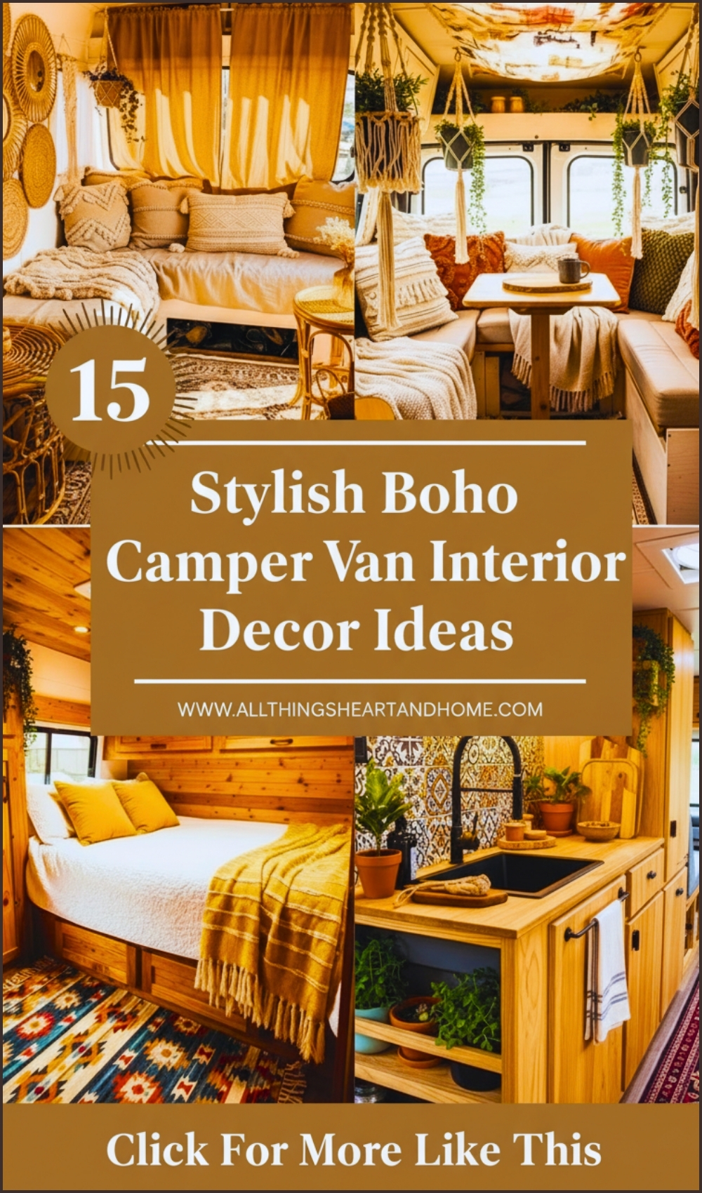 Stylish Boho Camper Van Interior Decor Ideas (1)