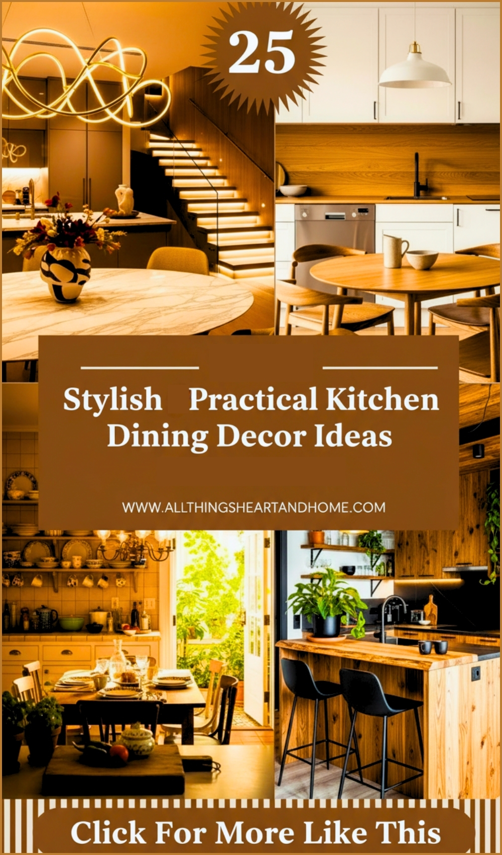 Stylish Practical Small Kitchens Dining Decor Ideas