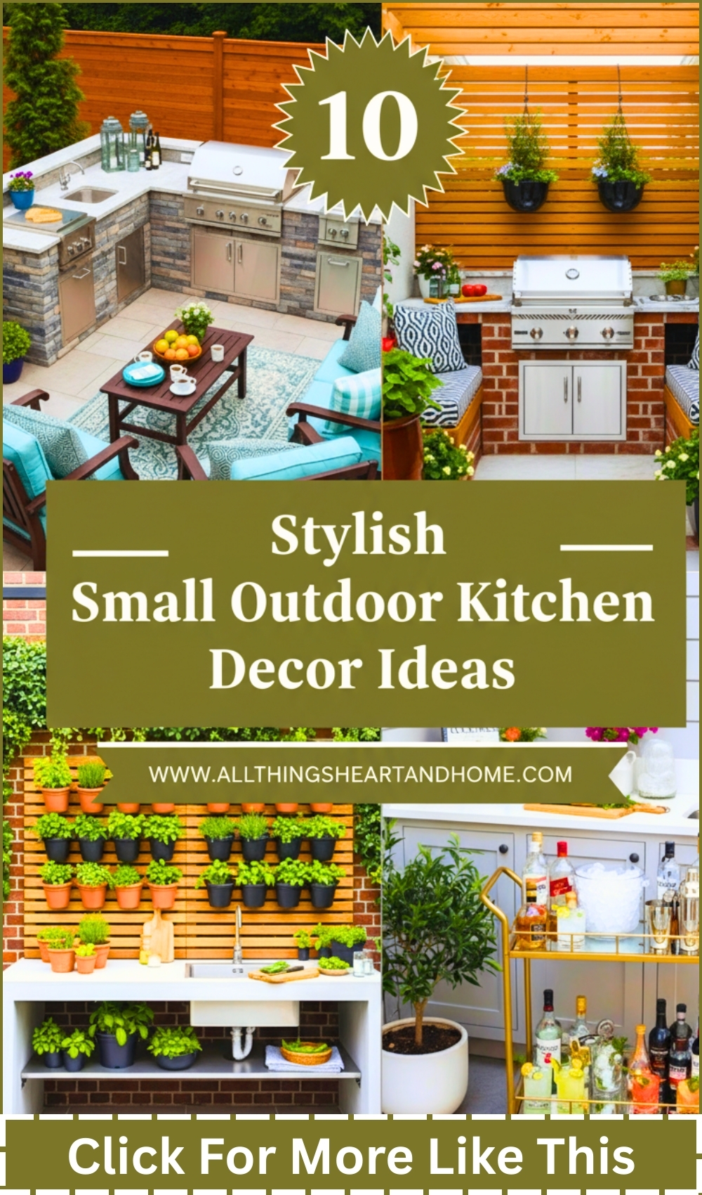 Stylish Small Outdoor Kitchen Decor Ideas
