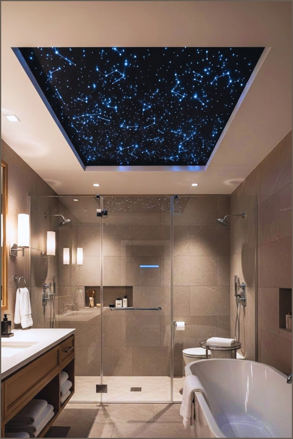 Ultra Luxury Modern Bathroom With A Dramatic