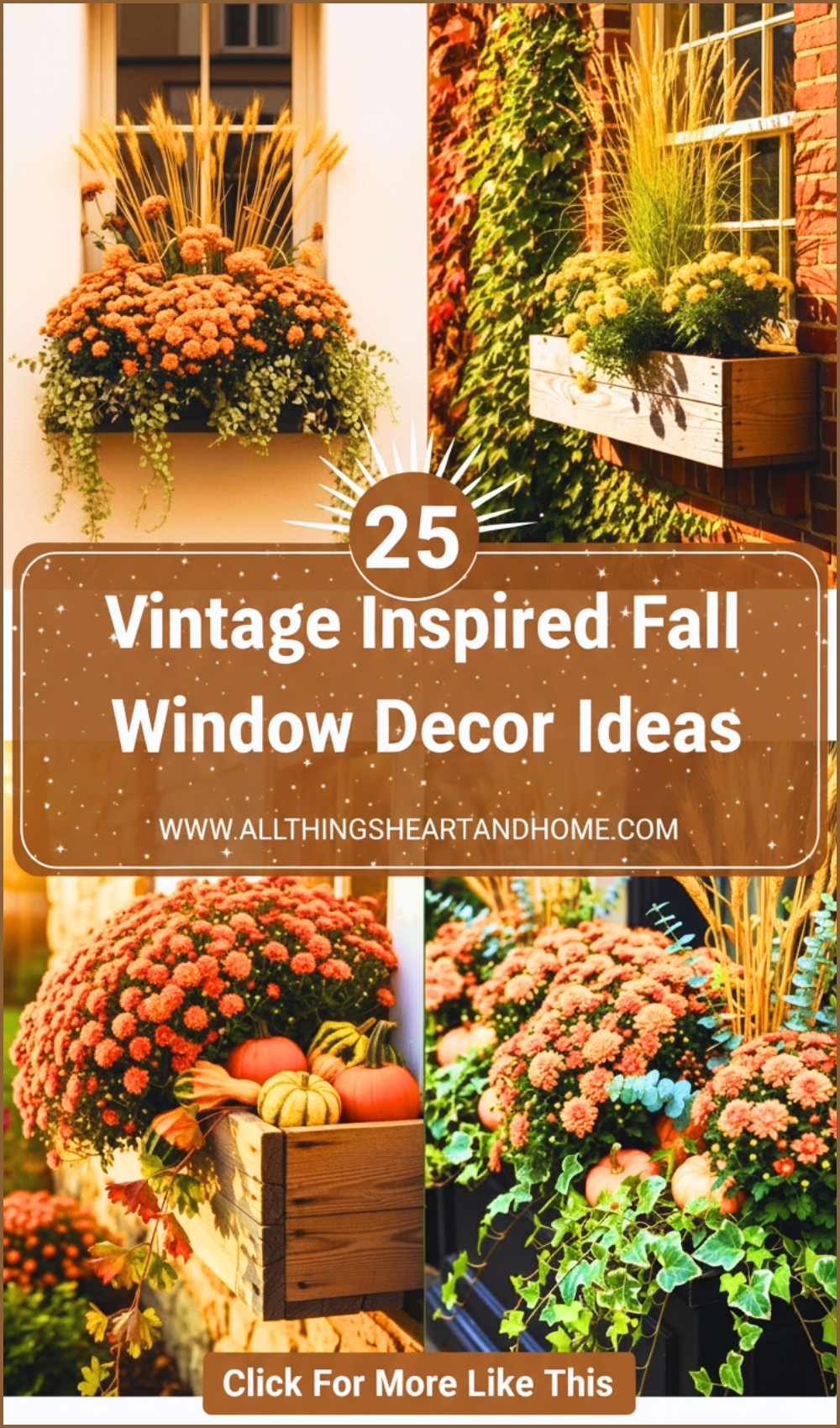 Vintage Inspired Fall Window Boxes Decor Ideas (1)