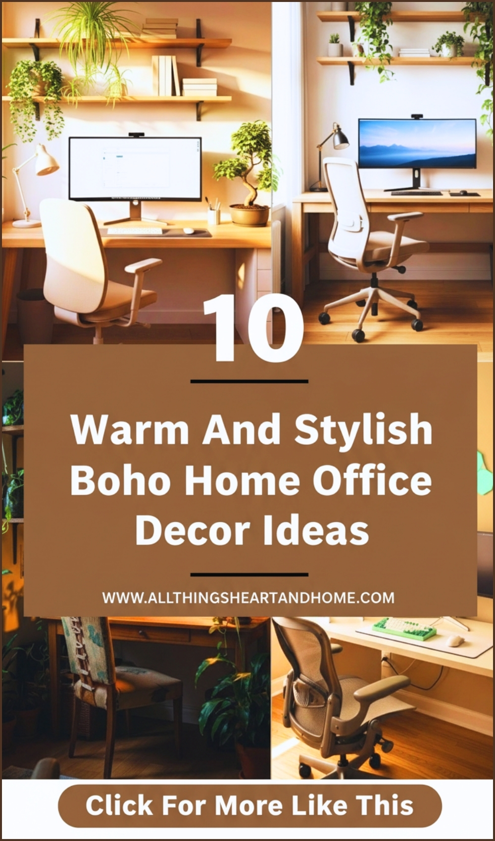 Warm And Stylish Boho Home Office Decor Ideas (2)