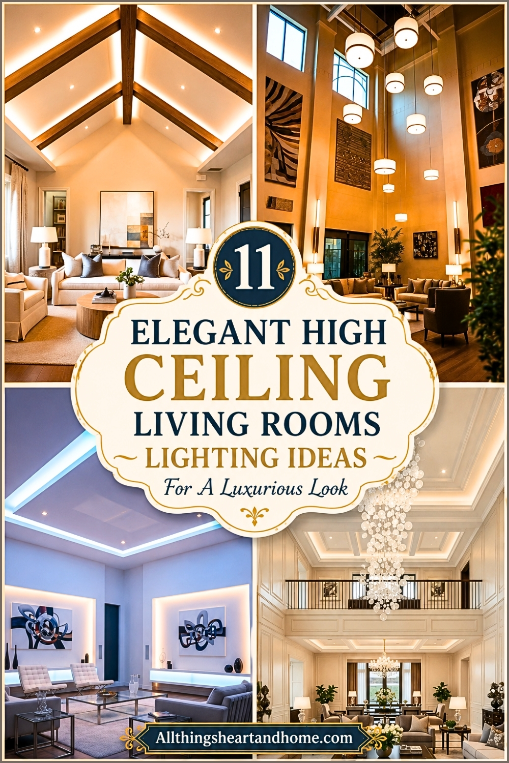 11 Elegant High Ceiling Living Room Lighting Ideas For A Luxurious Look