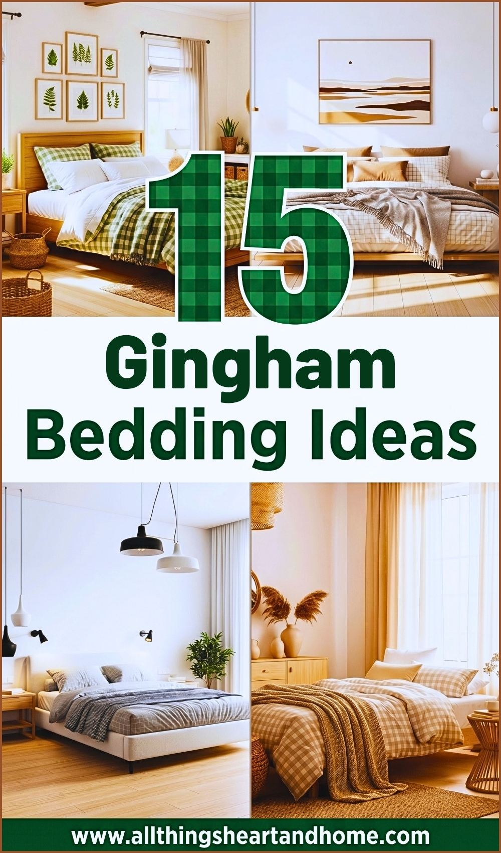 15 Cozy Cottage Gingham Bedding Ideas