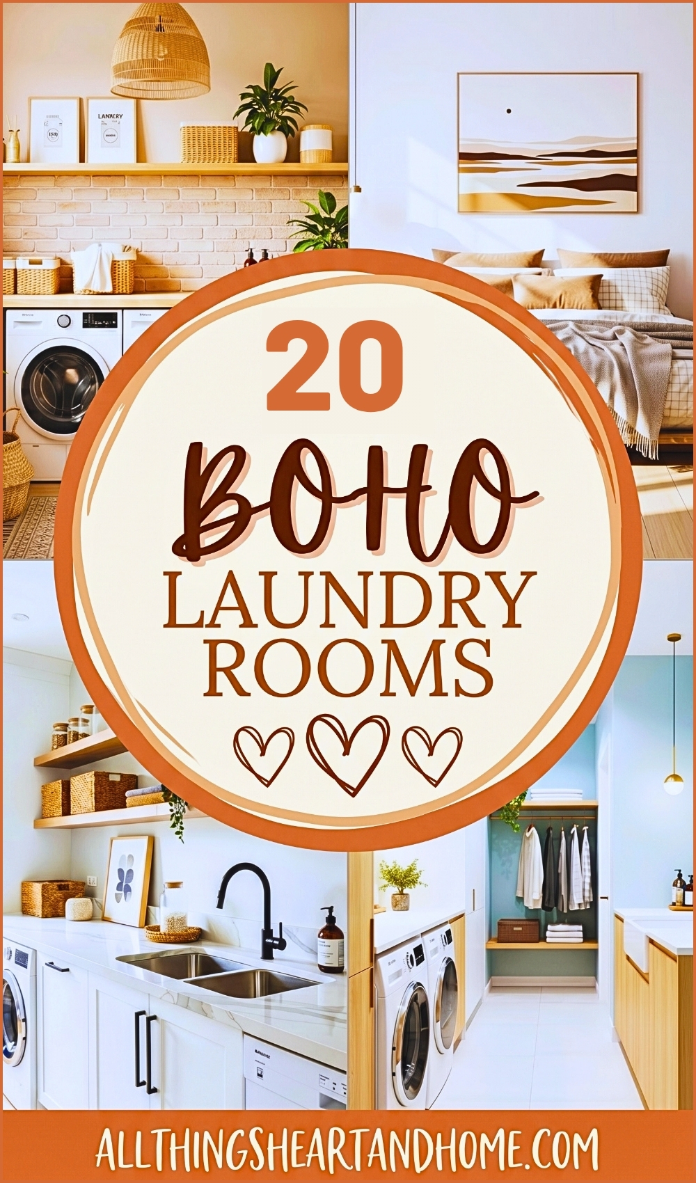 20 Natural Light Boho Laundry Room Ideas