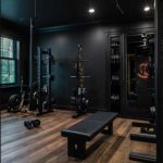 Black Luxury Home Gym Setup