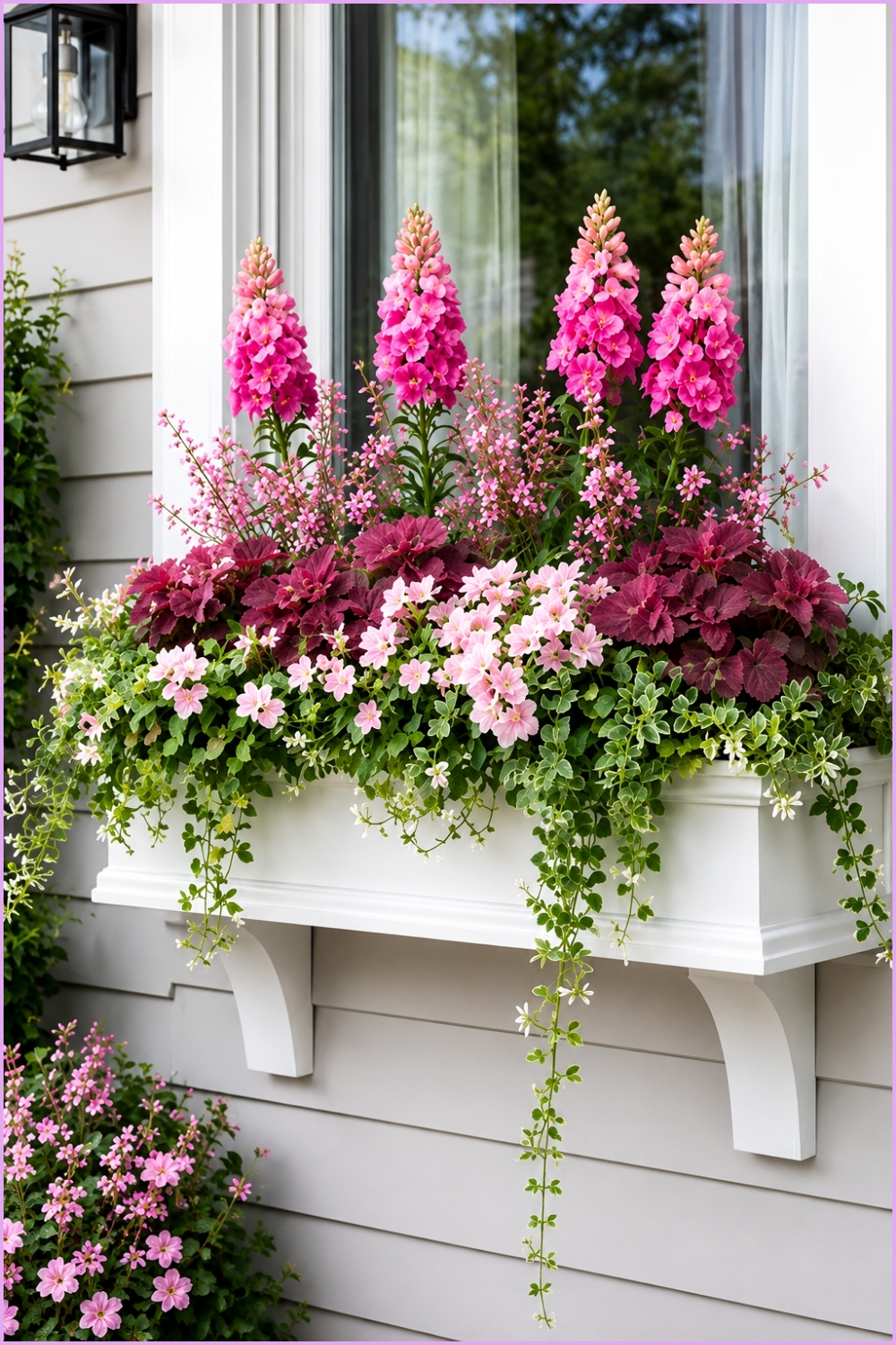 Charming Cottage Garden Window Box