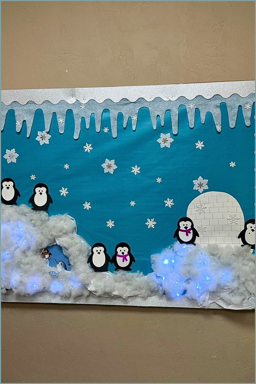 Illuminated Ice Cave