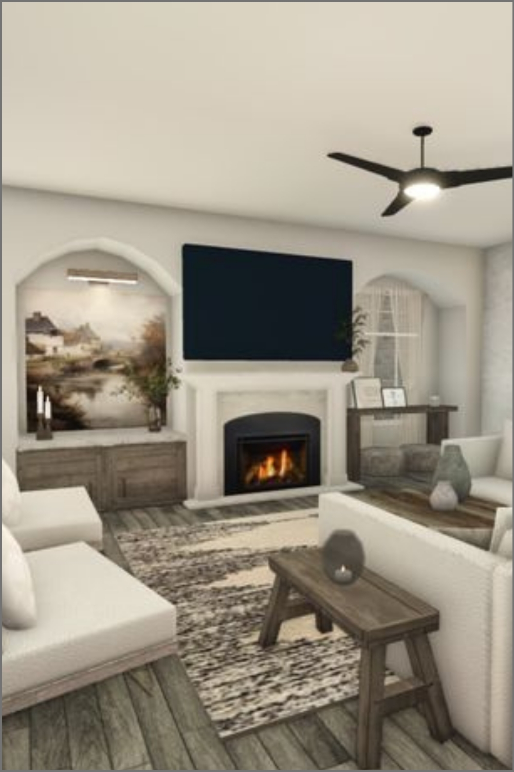 Modern Fireplace Lounge