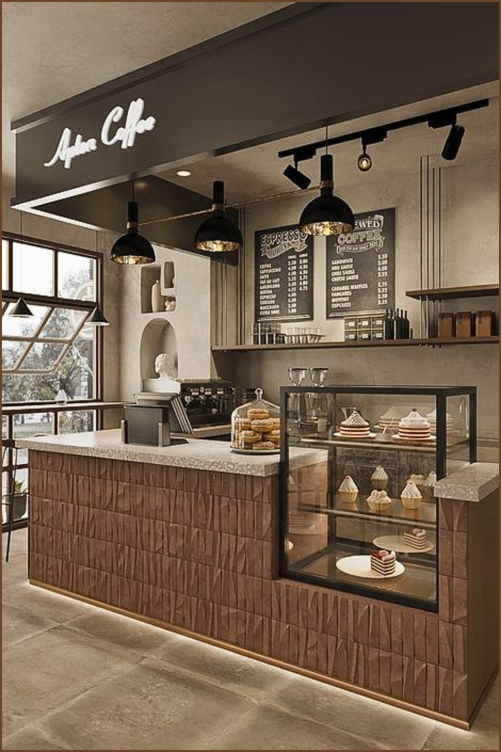 Modern Industrial Cafe