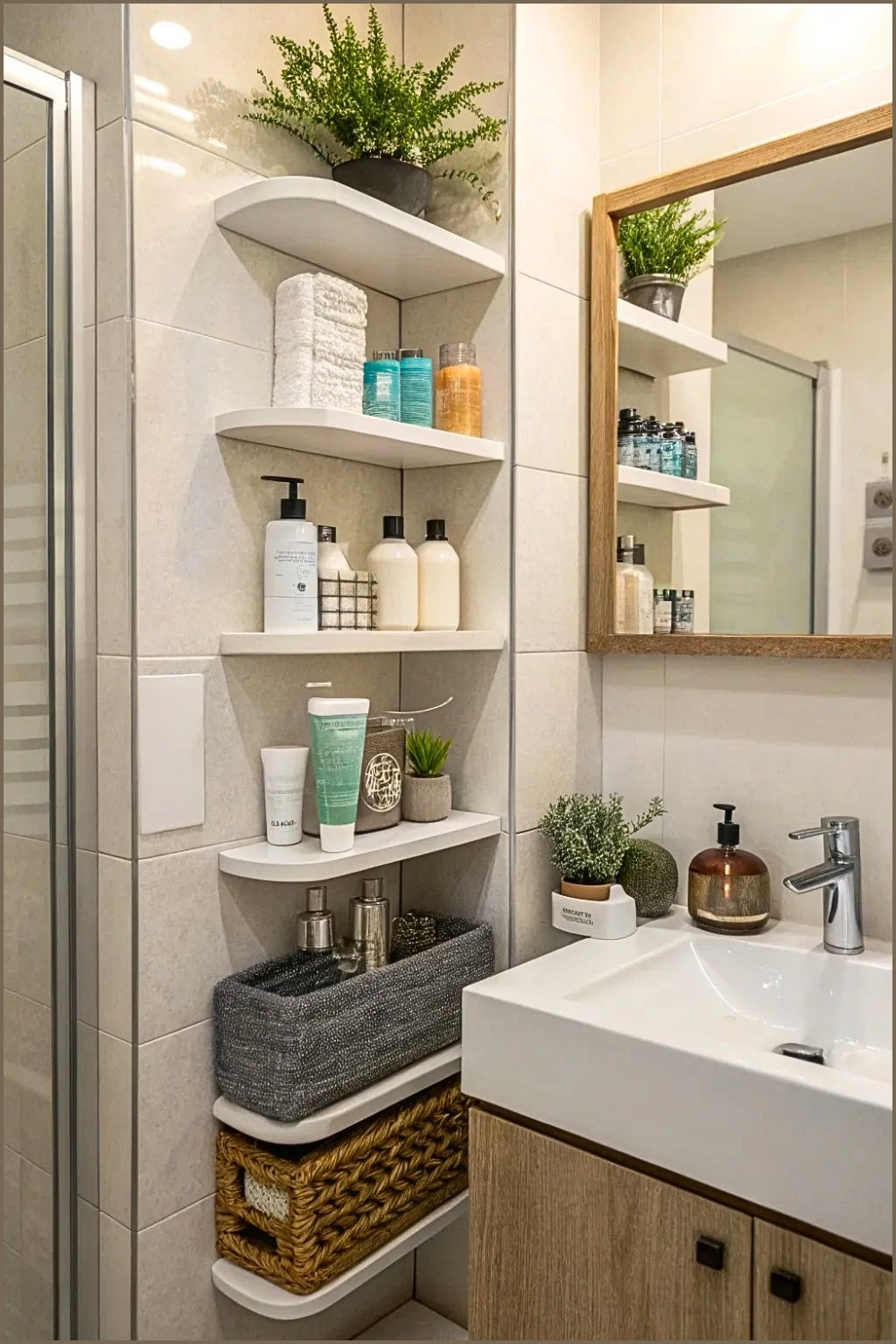 Organized Bath Niche