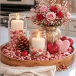 Sweet Valentine Candle Centerpiece